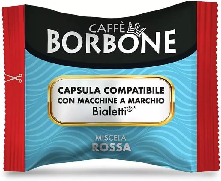 100 Capsule Bialetti - Miscela ROSSA Caffè Borbone
