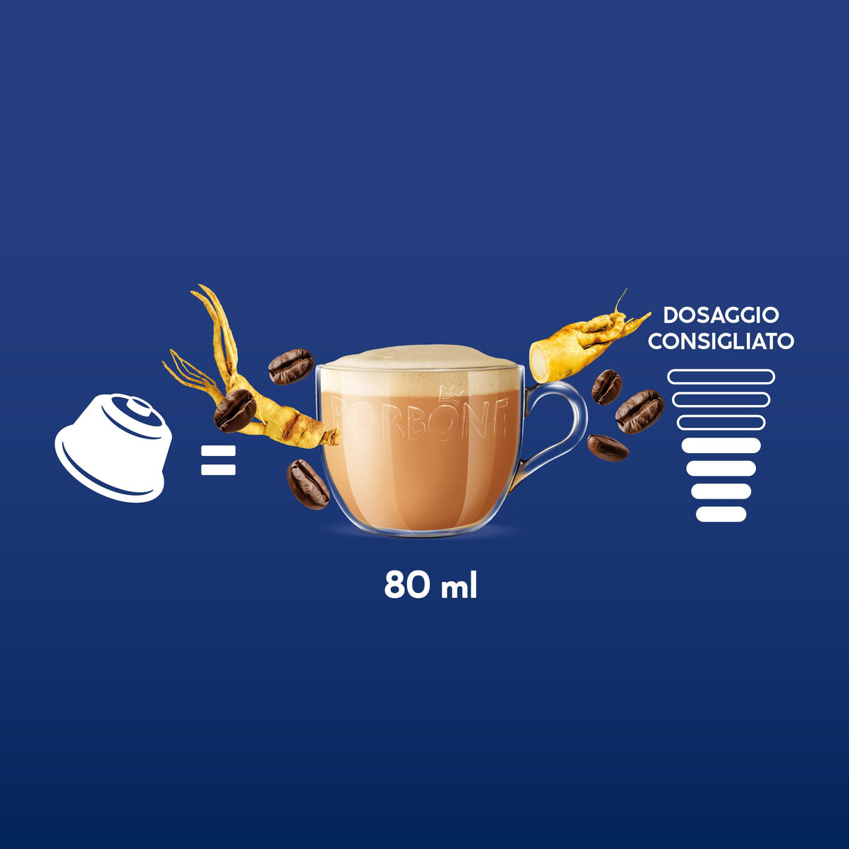 16 Capsule Borbone Compatibili Dolce Gusto - Ginseng Zero Senza Zucchero