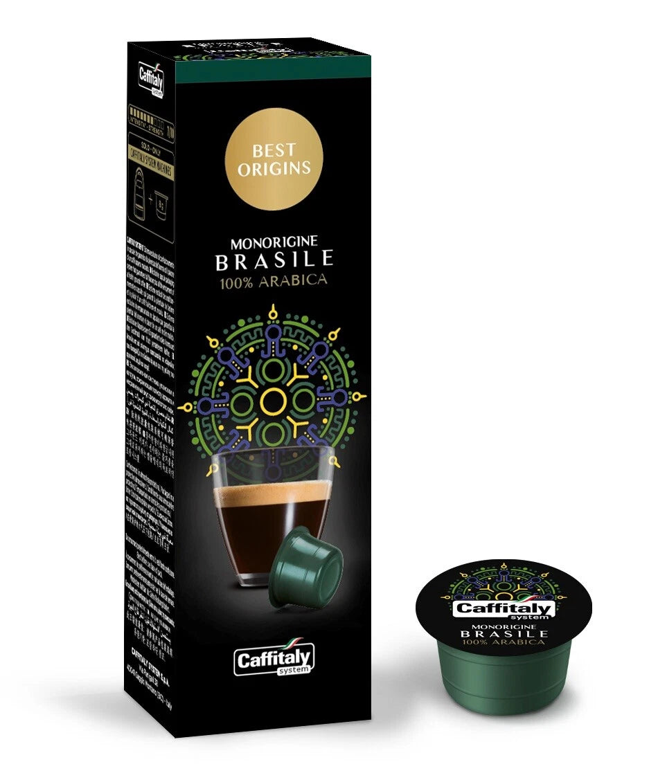 10 Capsule Caffitaly System - Caffè Monorigine Brasile 100% Arabica
