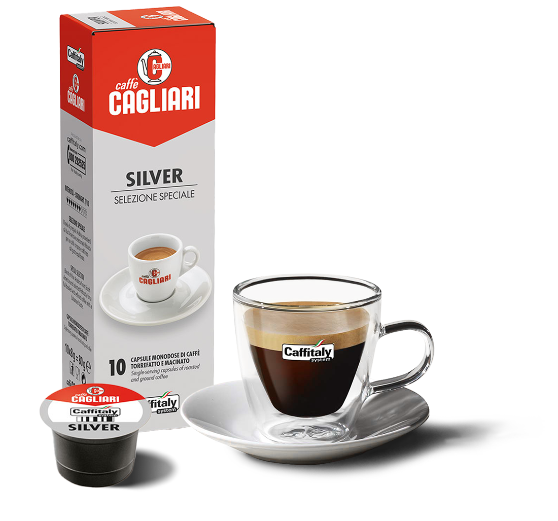 10 Capsule Cagliari Silver Selezione Speciale – Caffè per Caffitaly System