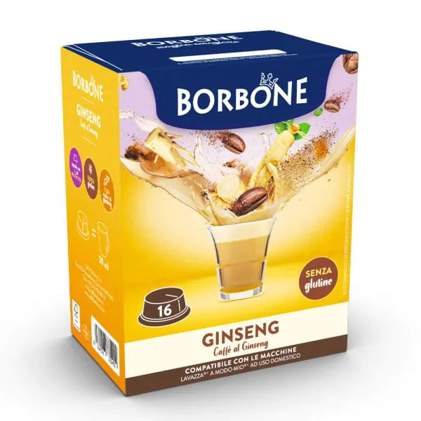 16 Capsule Borbone Compatibili A Modo Mio Ginseng