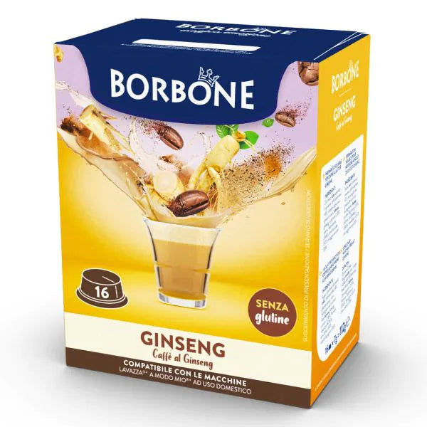16 Capsule Borbone Compatibili A Modo Mio Ginseng