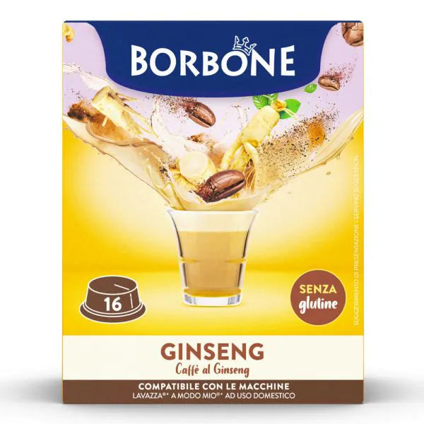 16 Capsule Borbone Compatibili A Modo Mio Ginseng
