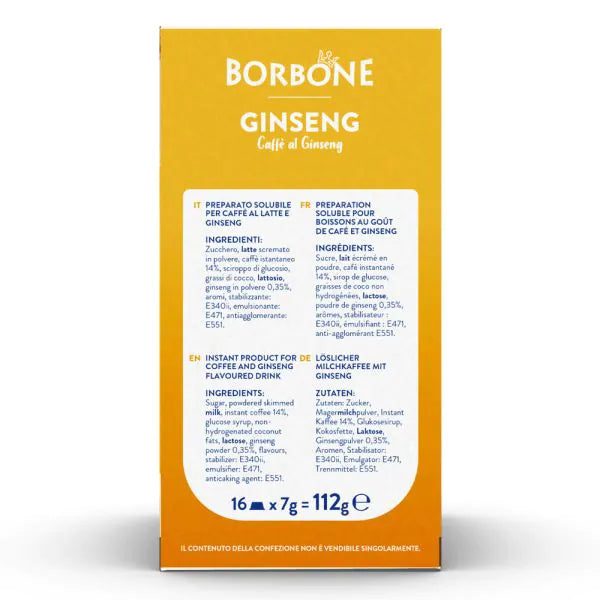 16 Capsule Borbone Compatibili A Modo Mio Ginseng