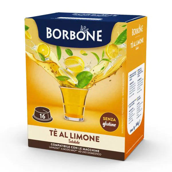 16 Capsule Borbone Compatibili A Modo Mio Tè al Limone