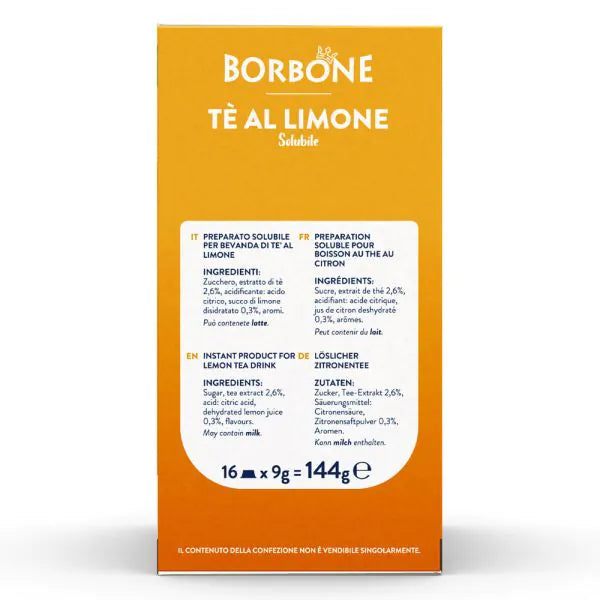 16 Capsule Borbone Compatibili A Modo Mio Tè al Limone