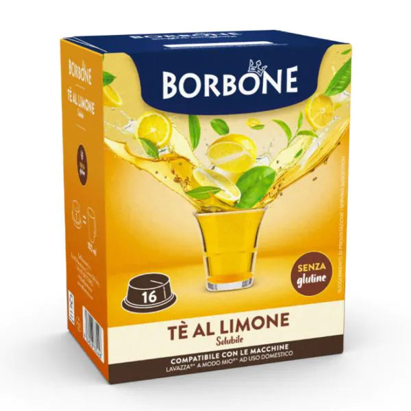 16 Capsule Borbone Compatibili A Modo Mio Tè al Limone