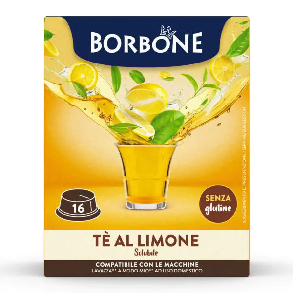 16 Capsule Borbone Compatibili A Modo Mio Tè al Limone