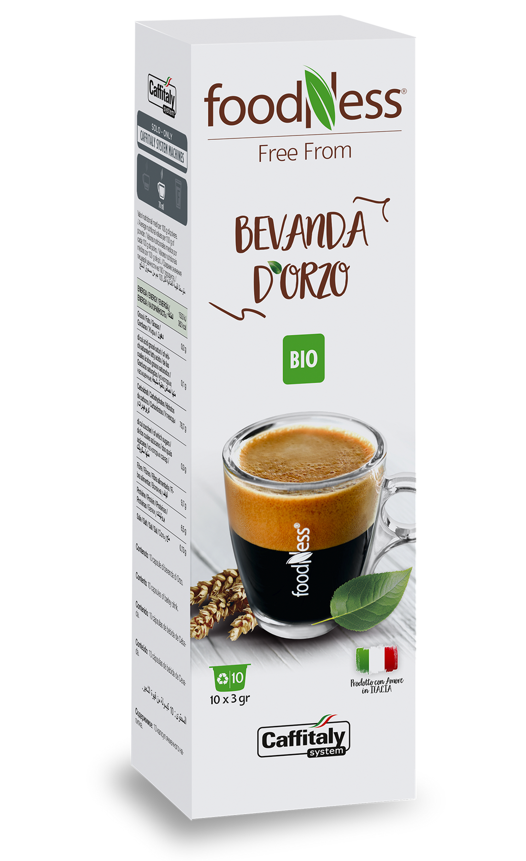 10 Capsule Orzo Foodness Originali Caffitaly System