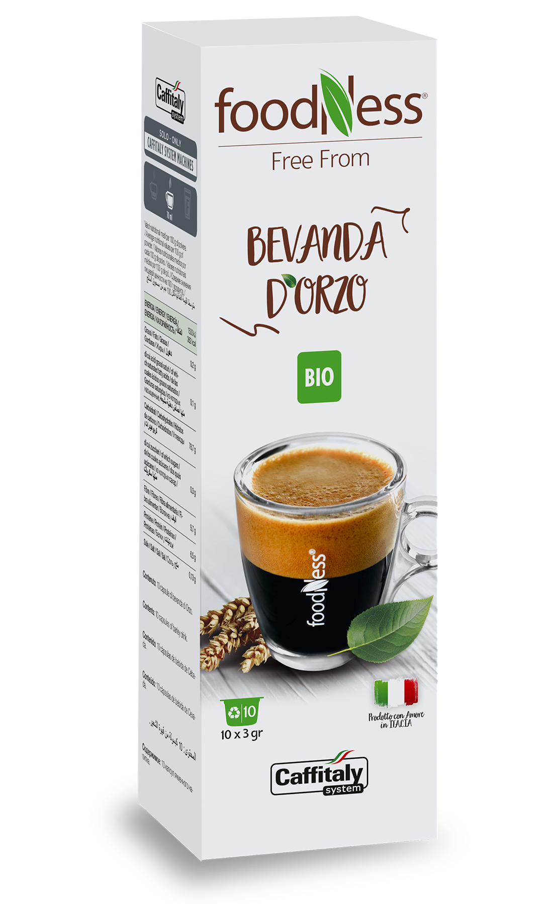 10 Capsule Orzo Foodness Originali Caffitaly System