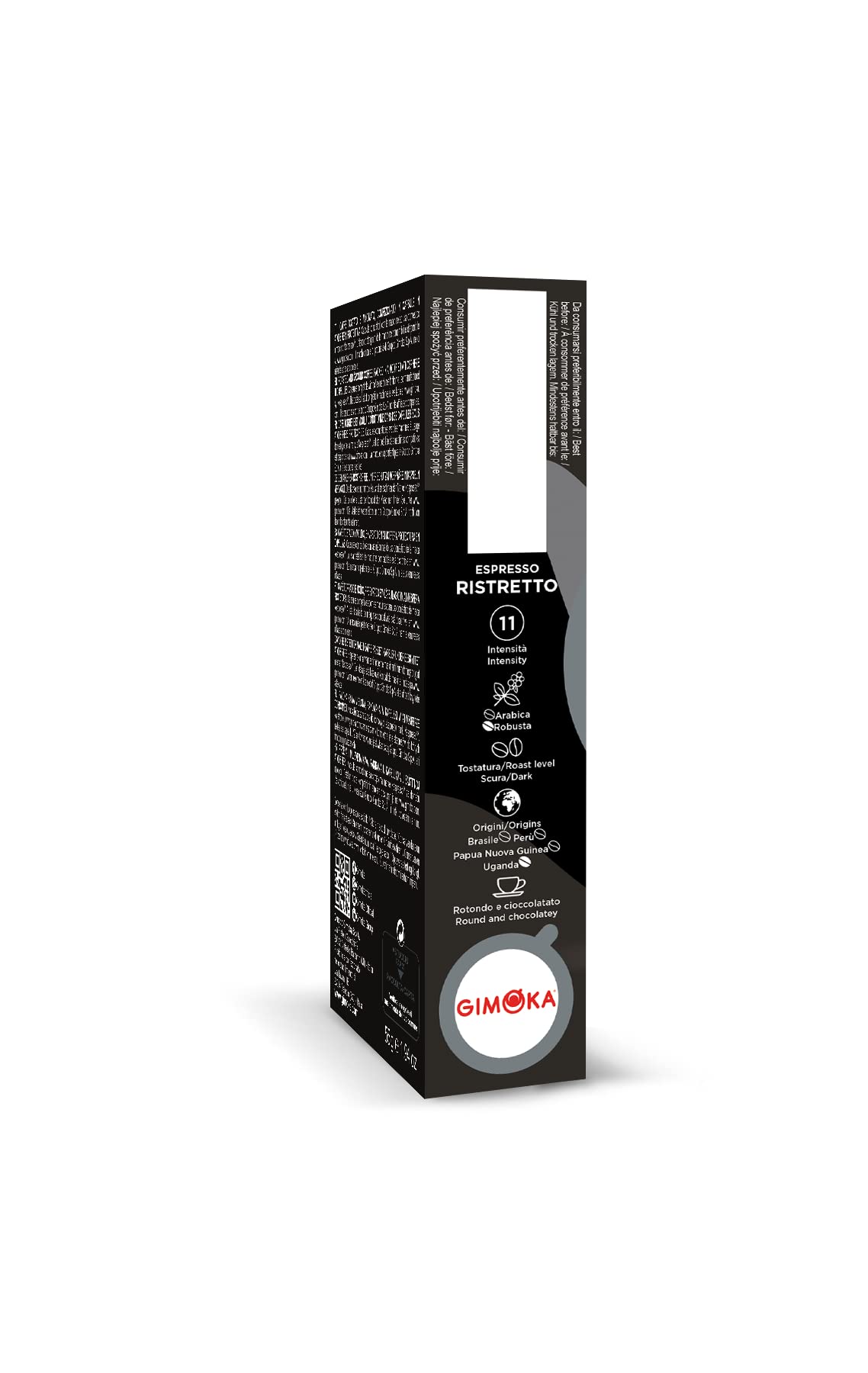 10 Capsule Gimoka Compatibili Nespresso Ristretto Alluminio