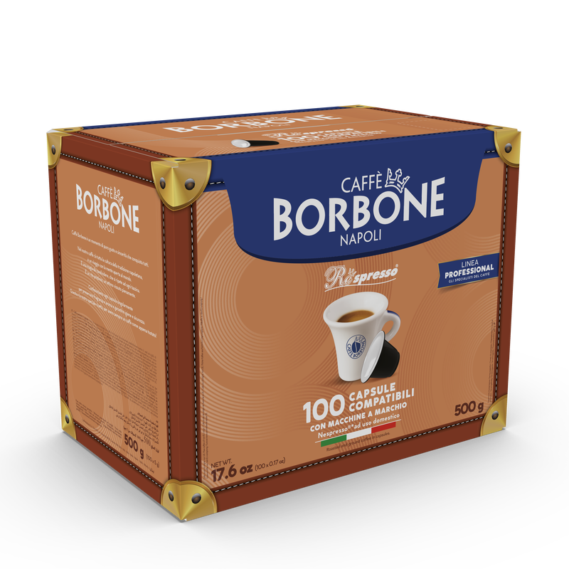 100 Capsule Borbone Respresso Blu compatibili con Nespresso