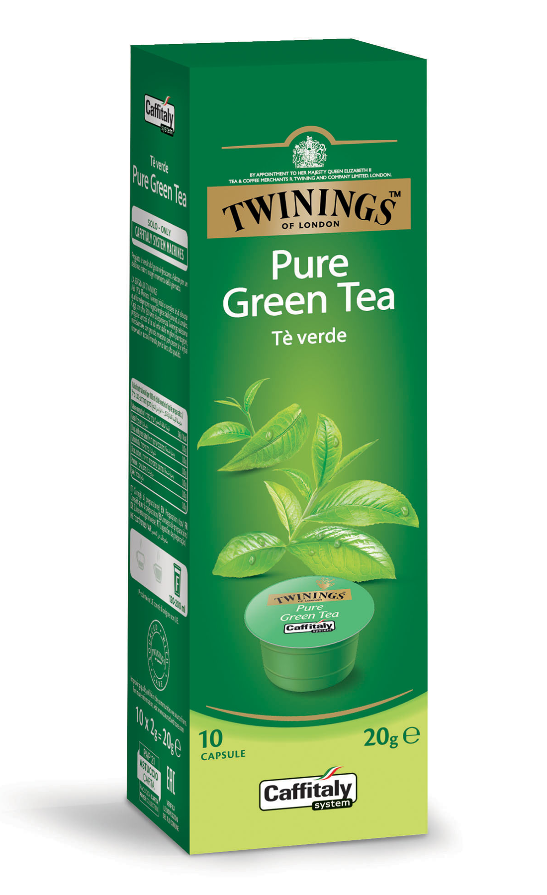 10 Capsule Pure Green Tea Twinings – Compatibili con Caffitaly System