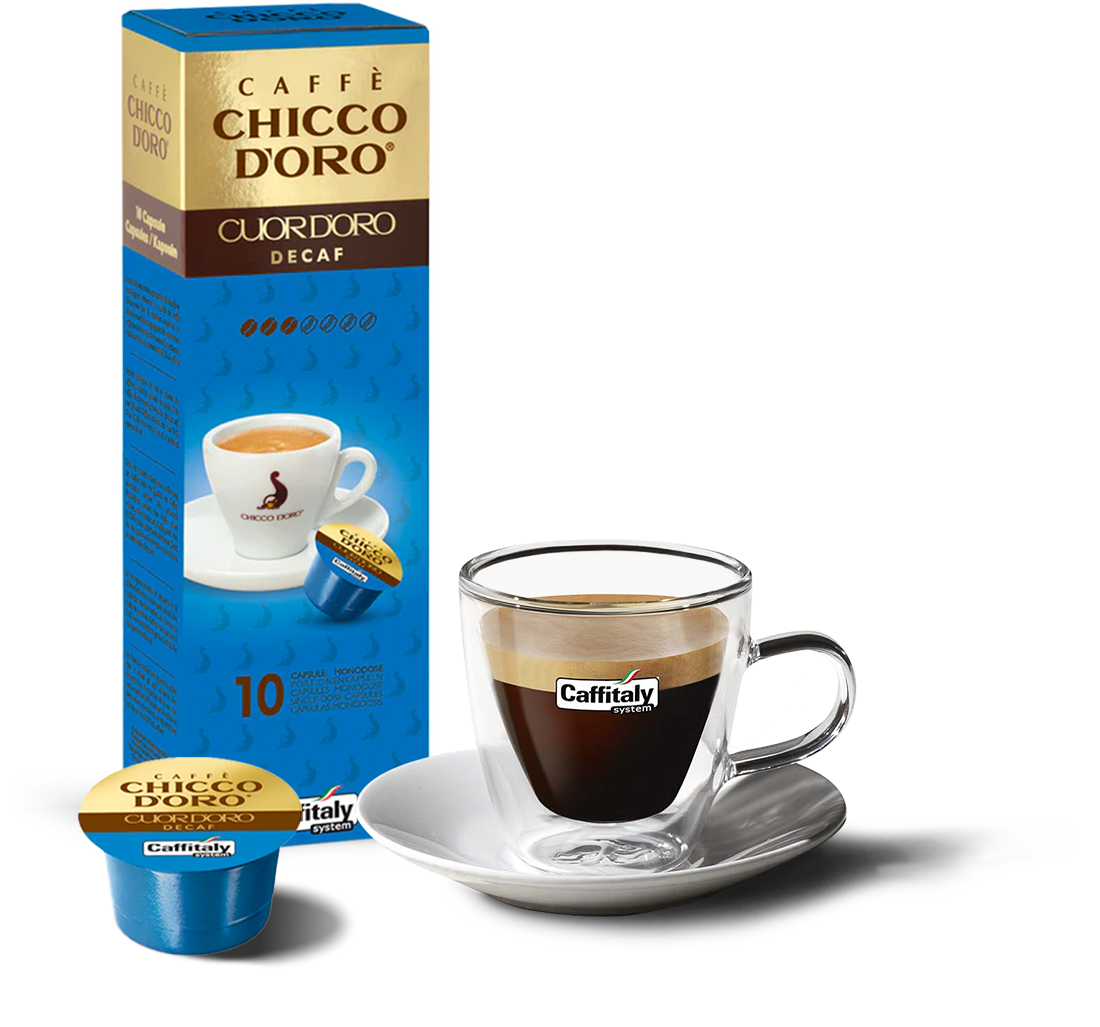 10 Capsule Caffitaly System Caffè Chicco d'Oro - CUOR D'ORO Decaffeinato