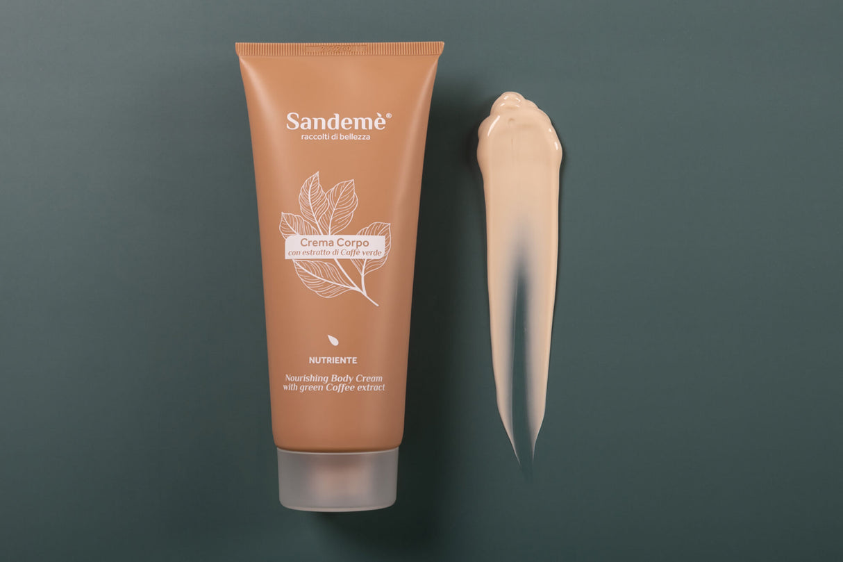 Sandemè Crema Corpo Nutriente con Estratto di Caffè Verde - Tubo da 200 ml