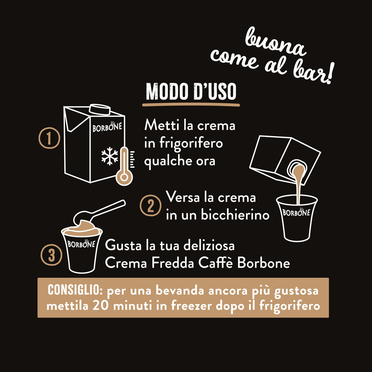 Crema Fredda al Caffè Borbone - 550g