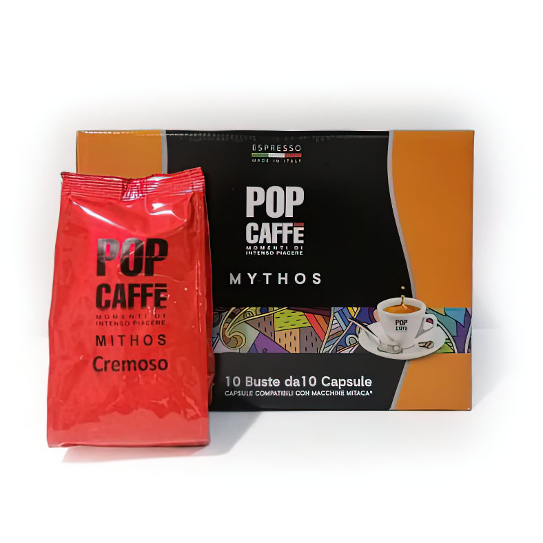 Scopri 16 Capsule Pop Caffè Compatibili Mps Mythos Cremoso 16pz –