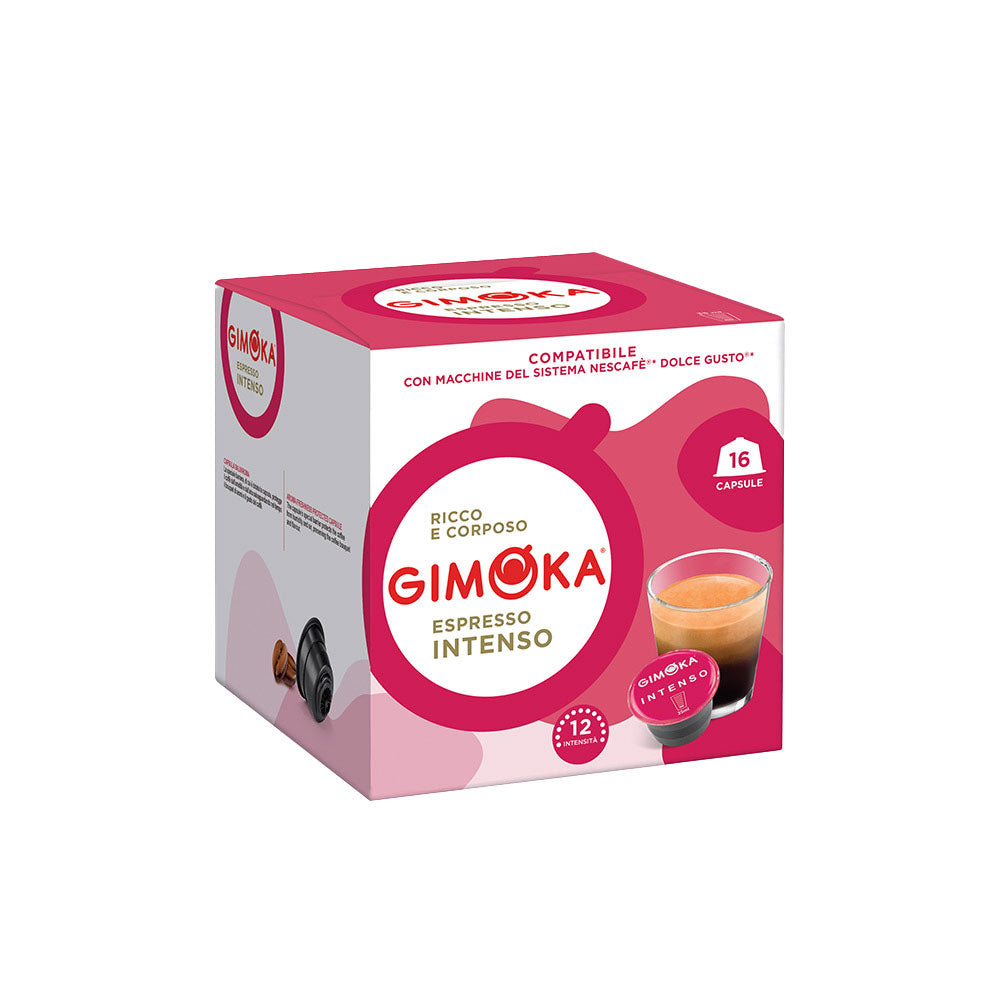 16 Capsule GIMOKA compatibili Nescafé Dolce Gusto INTENSO Salvaroma