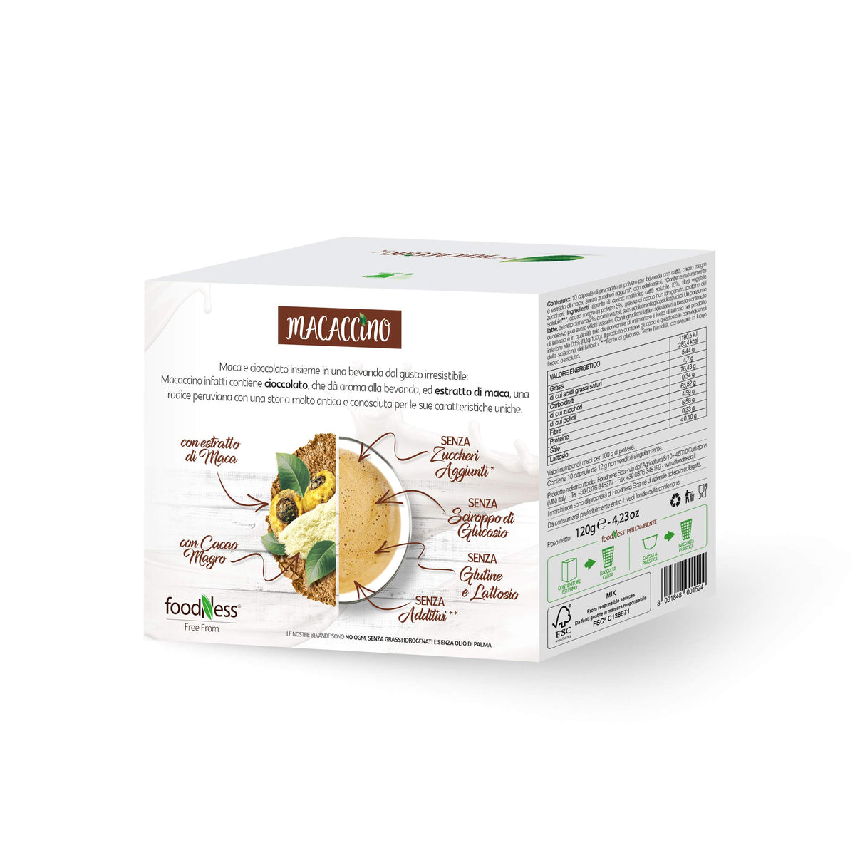 10 Capsule Foodness Compatibili Dolce Gusto Macaccino