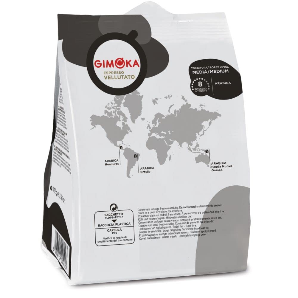 16 Capsule Gimoka Compatibili Nescafé Dolce Gusto – Miscela Vellutato