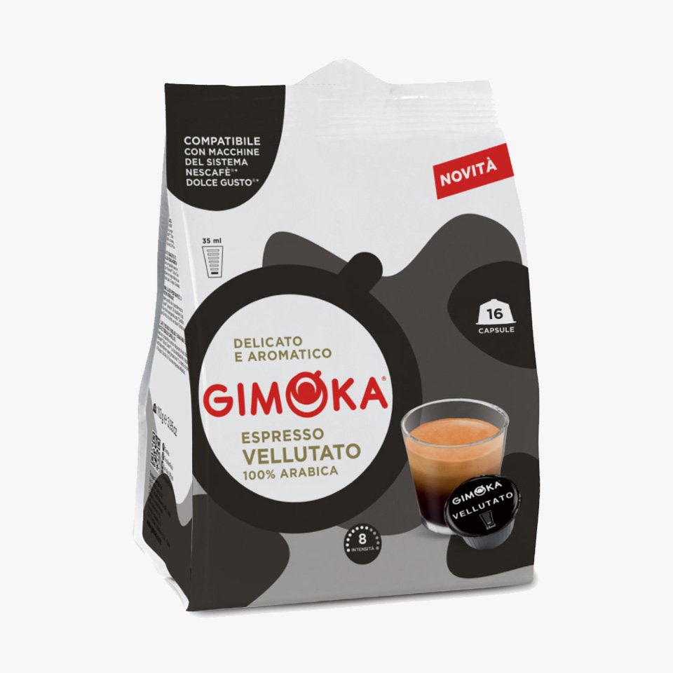 16 Capsule Gimoka Compatibili Nescafé Dolce Gusto – Miscela Vellutato