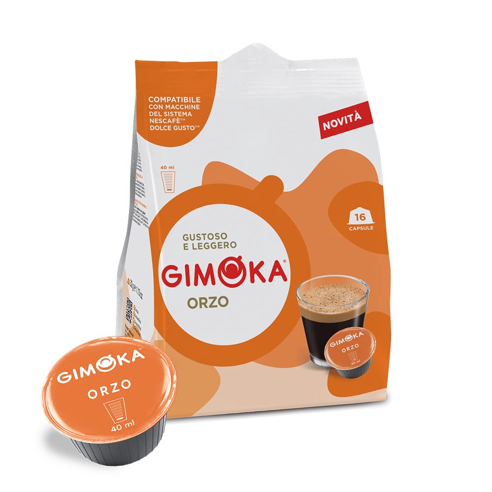 16 Capsule Gimoka Compatibili Nescafé Dolce Gusto - Orzo