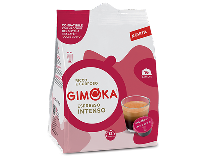 16 Capsule Compatibili Nescafé Dolce Gusto Gimoka – Espresso Intenso e Avvolgente