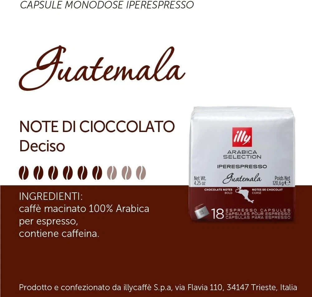 Illy 18 Capsule Arabica Selection caffè per macchine Iperespresso - Guatemala