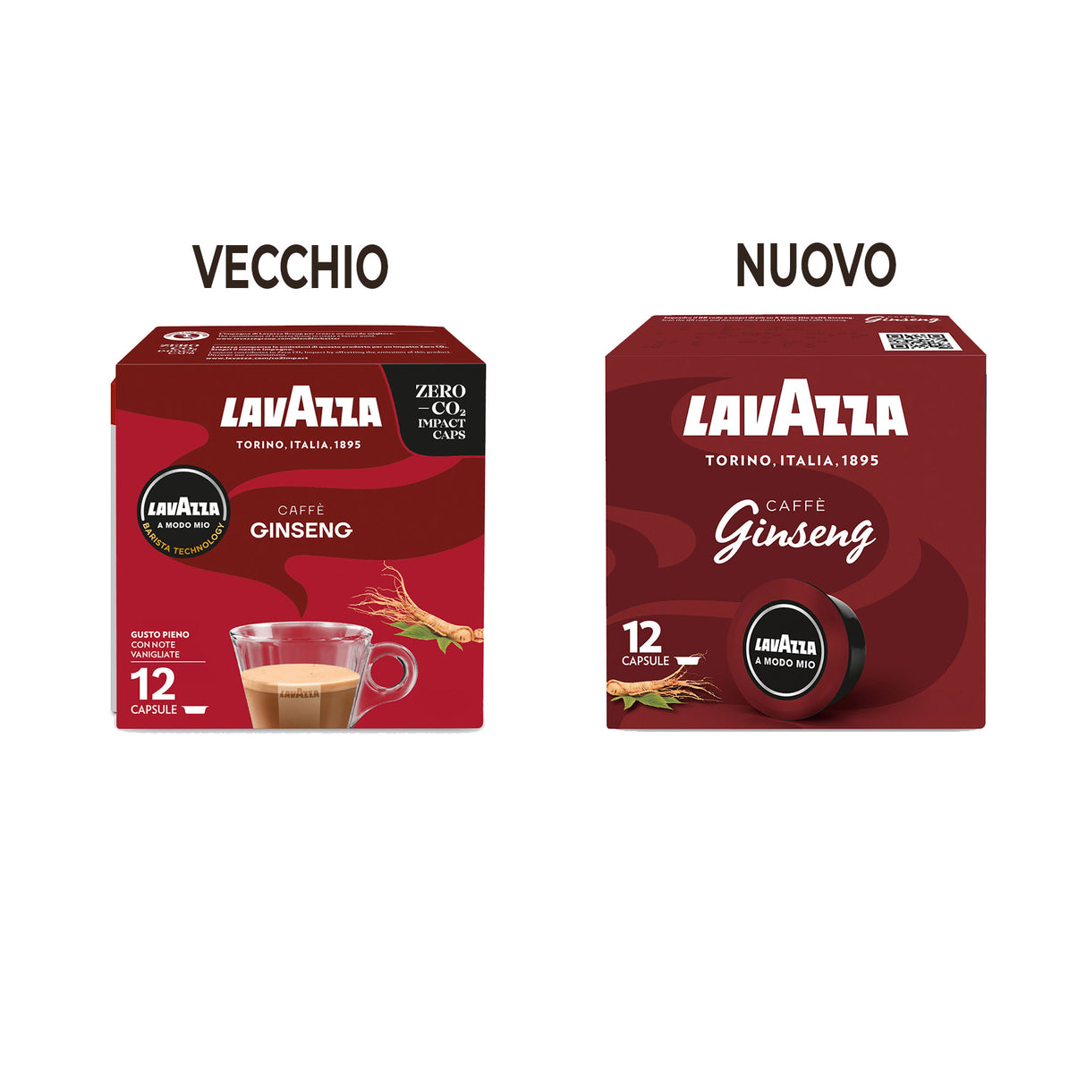 12 Capsule Lavazza A Modo Mio - Caffè al Ginseng
