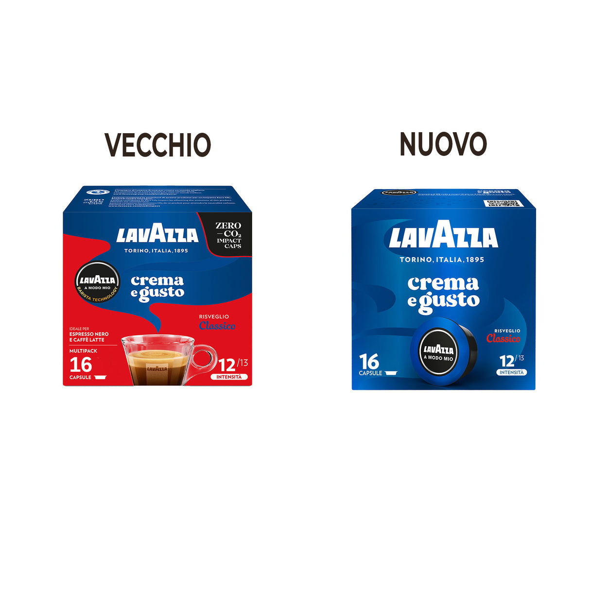 16 Capsule Lavazza A Modo Mio Crema e Gusto Classico
