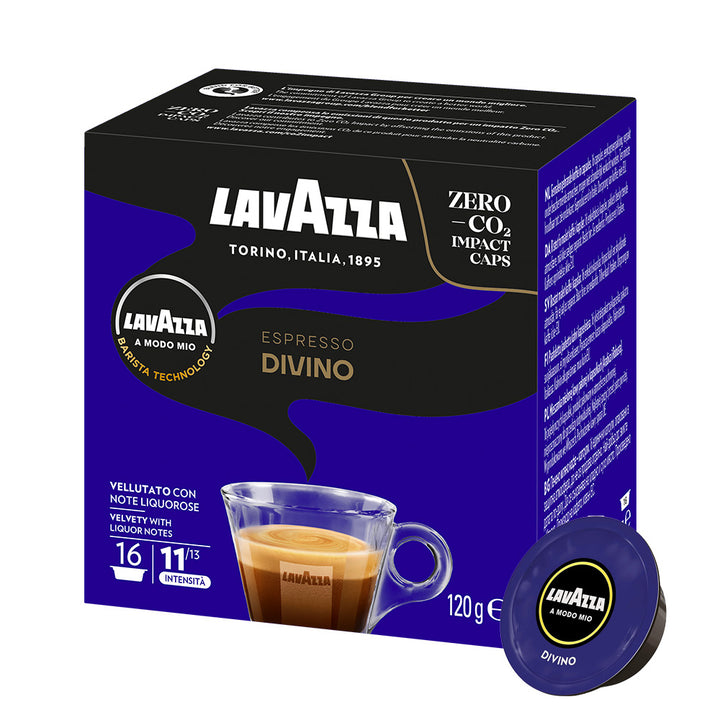 16 Capsule Lavazza A Modo Mio Divino – Espresso Vellutato con Note di Cacao e Frutta Esotica