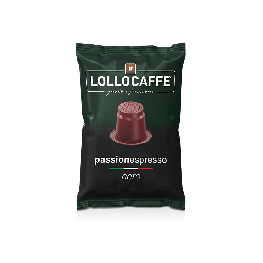 100 Capsule Lollo Caffè Nero Compatibili Nespresso