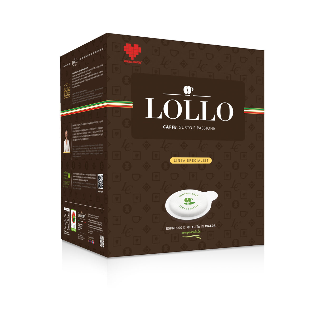 150 Cialde Lollo Caffè Nero ESE 44 mm