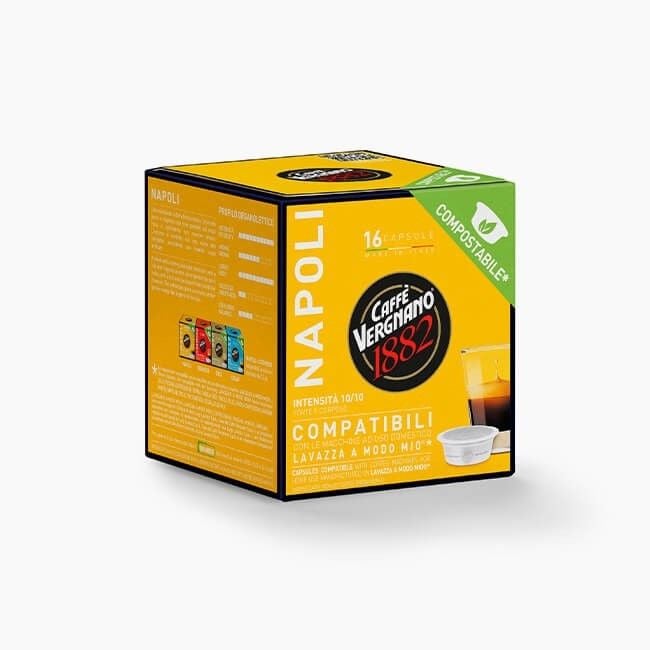 16 Capsule Caffè Vergnano Napoli Compatibili Lavazza A Modo Mio