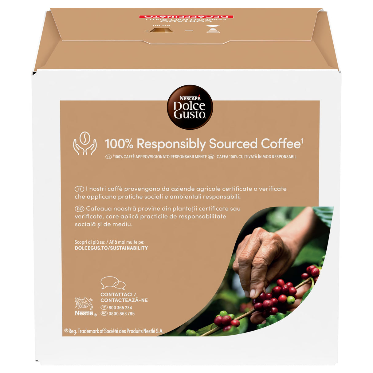 16 Capsule Nescafé Dolce Gusto - Cortado Decaffeinato