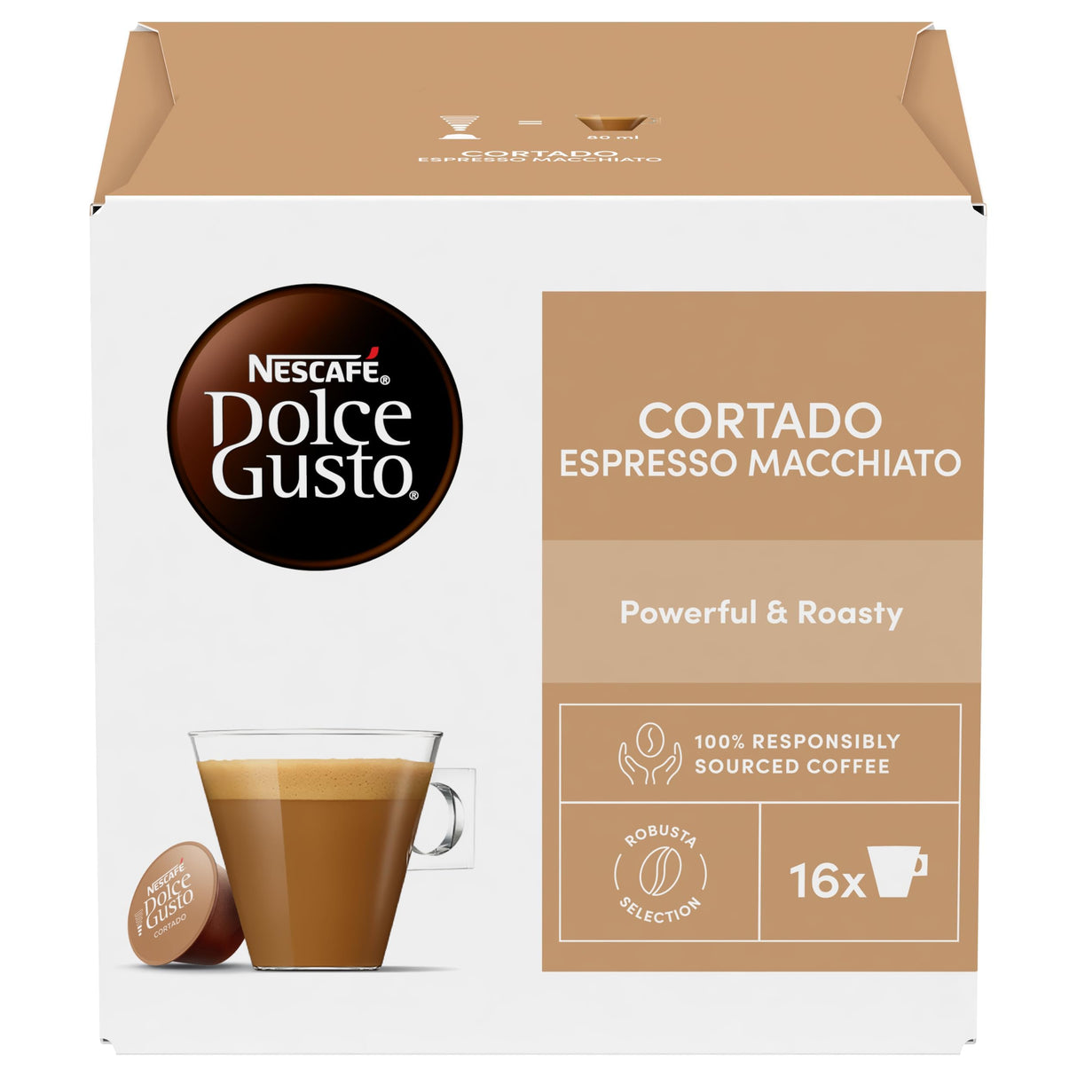 Nescafé Dolce Gusto Caffè Cortado - 16 Capsule per Dolce Gusto