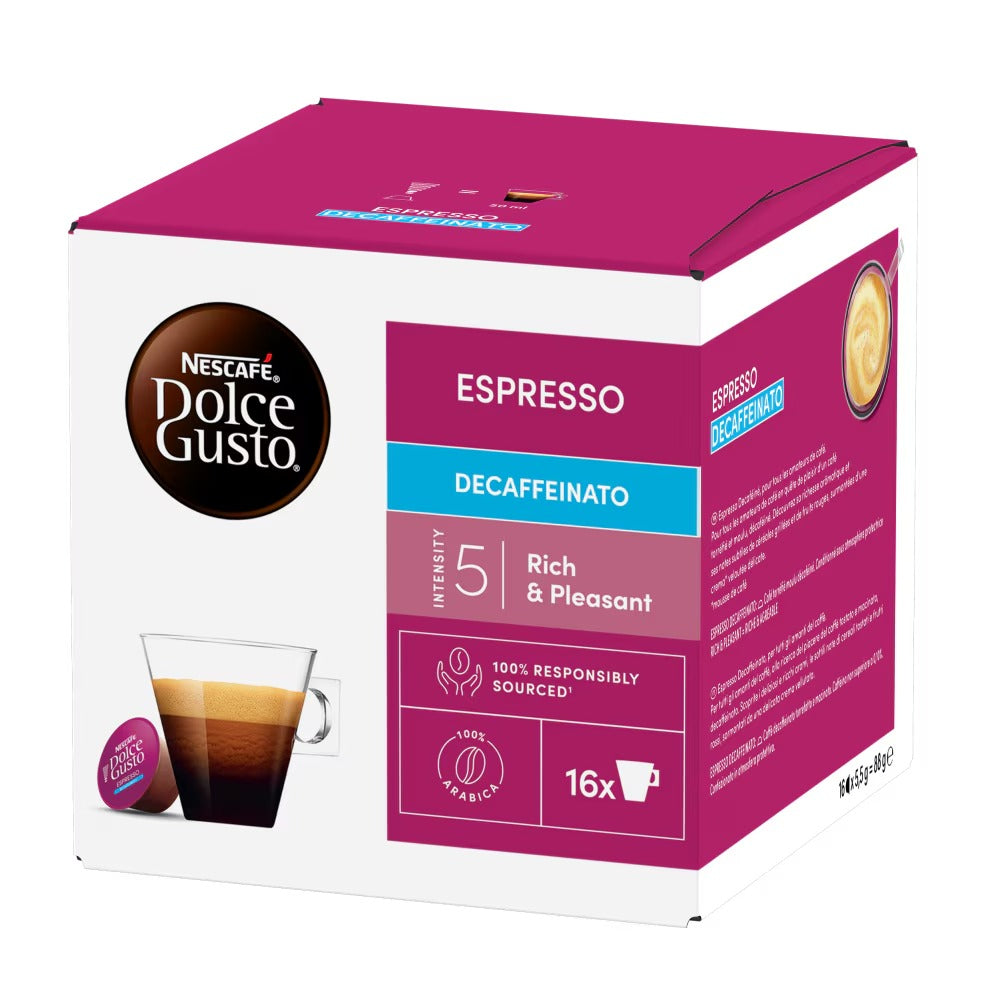 Nescafé Dolce Gusto Espresso Decaffeinato - 16 Capsule per Dolce Gusto