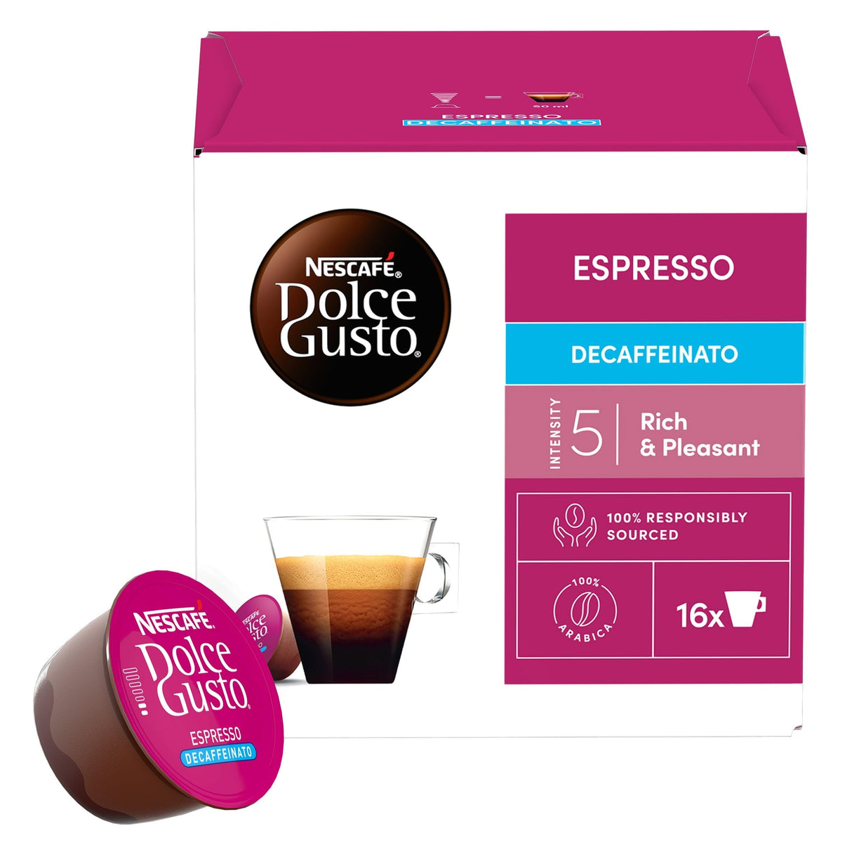 Nescafé Dolce Gusto Espresso Decaffeinato - 16 Capsule per Dolce Gusto