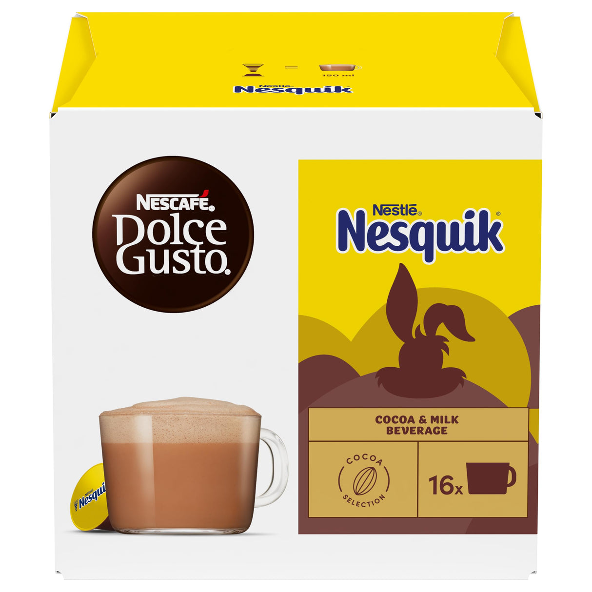 Nescafé Dolce Gusto Nestlè Nesquik bevanda al cioccolato - 16 Capsule per Dolce Gusto