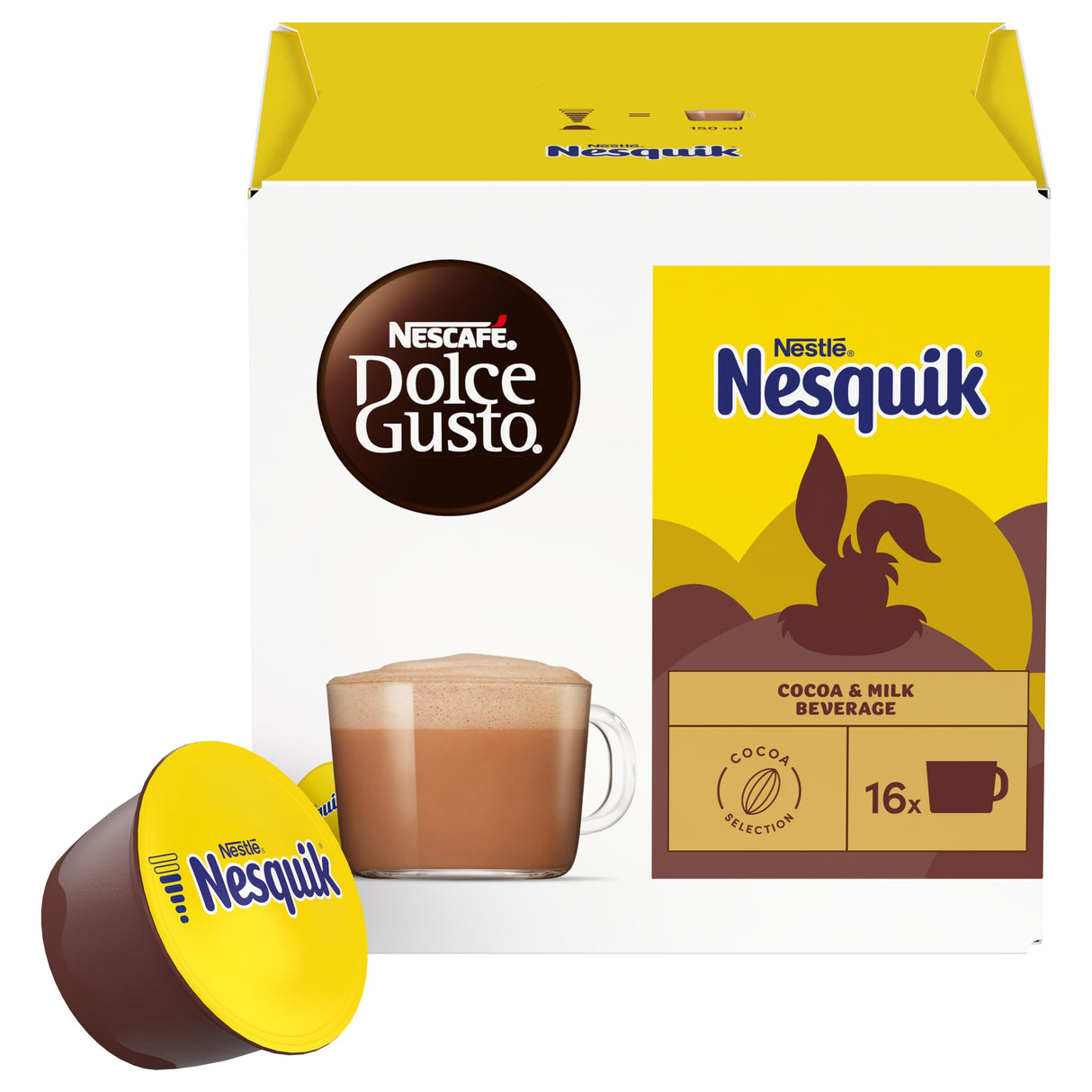 Nescafé Dolce Gusto Nestlè Nesquik bevanda al cioccolato - 16 Capsule per Dolce Gusto