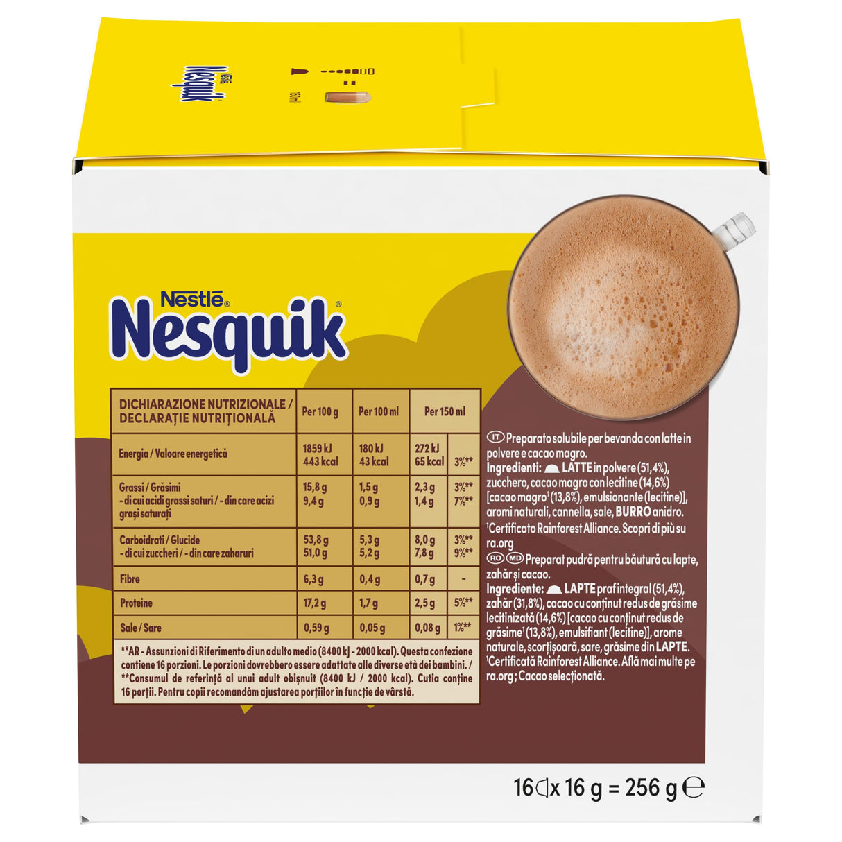 Nescafé Dolce Gusto Nestlè Nesquik bevanda al cioccolato - 16 Capsule per Dolce Gusto