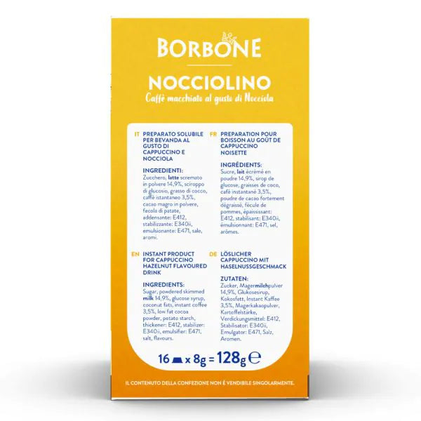 16 Capsule Borbone compatibili A Modo Mio Nocciolino