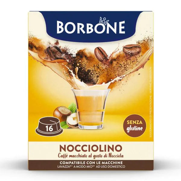 16 Capsule Borbone compatibili A Modo Mio Nocciolino