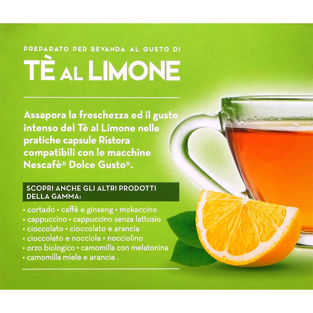 10 Capsule Compatibili Nescafé Dolce Gusto Ristora - Tè al Limone