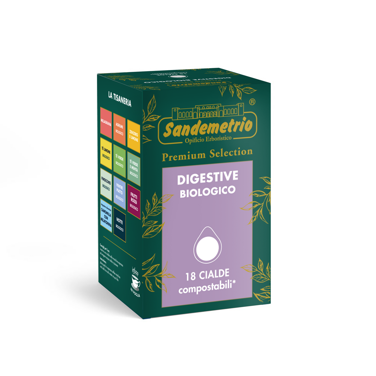 18 Cialde ESE 44 mm Sandemetrio - Tisana Digestive Bio