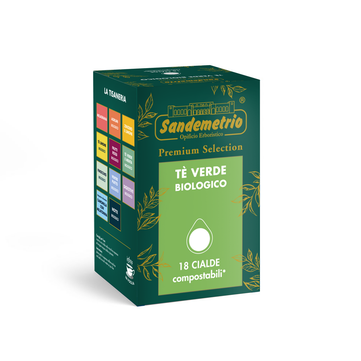18 Cialde ESE 44 mm Sandemetrio - Tè Verde