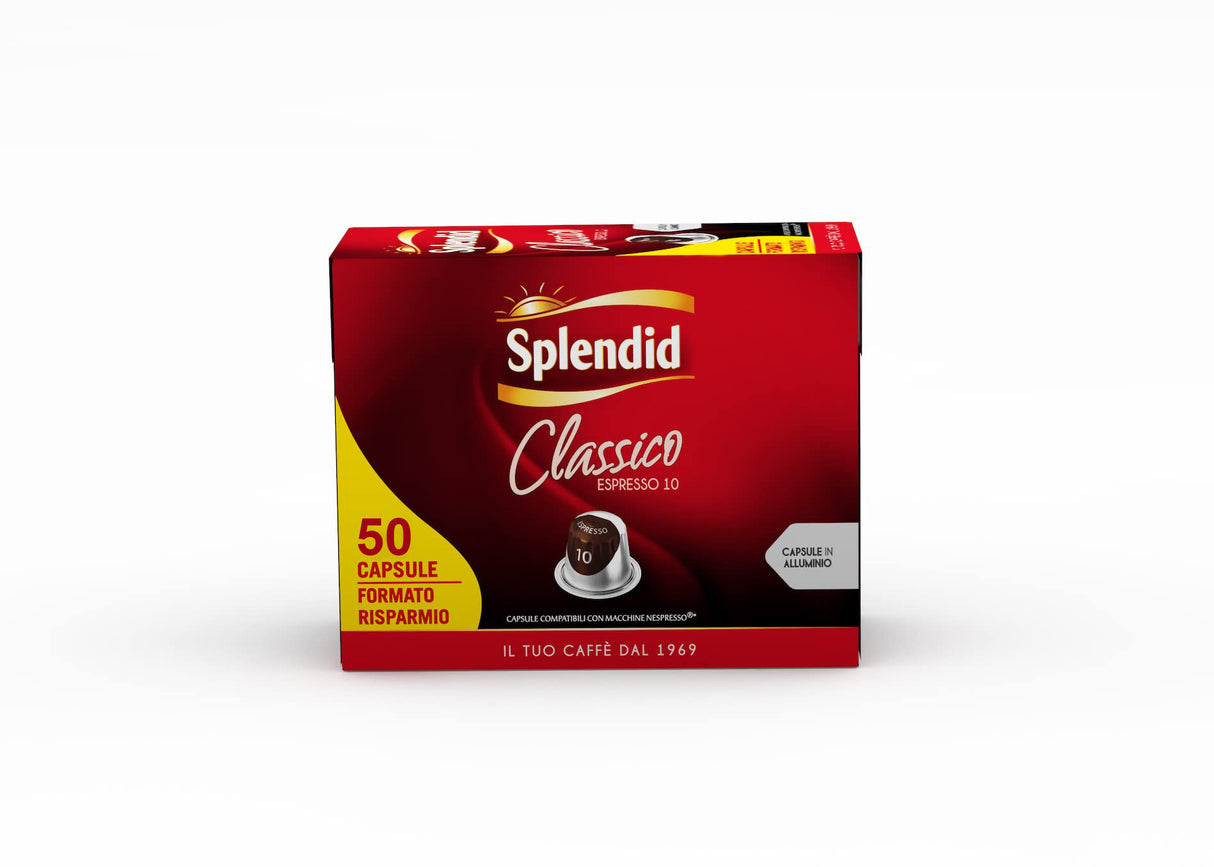 50 Capsule Splendid gusto Classico – Compatibili con Nespresso