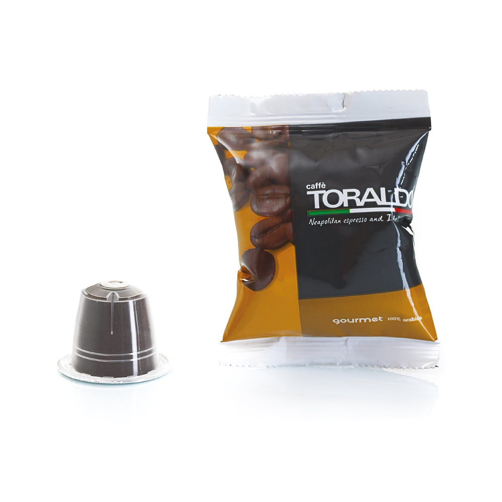 100 Capsule Toraldo Compatibili Nespresso Miscela Gourmet