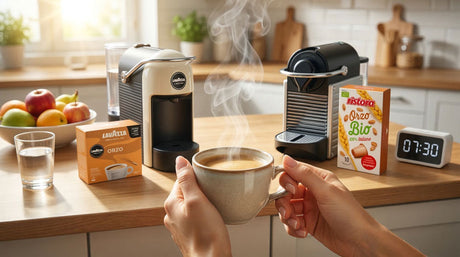 Capsule orzo Lavazza A Modo Mio e Ristora Biologico a confronto