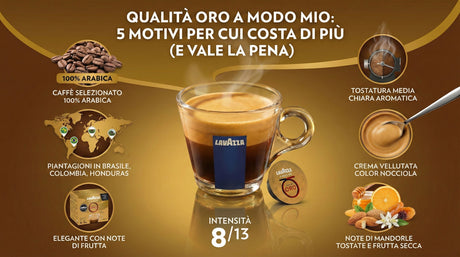 Lavazza A Modo Mio Qualità Oro 100% Arabica qualità